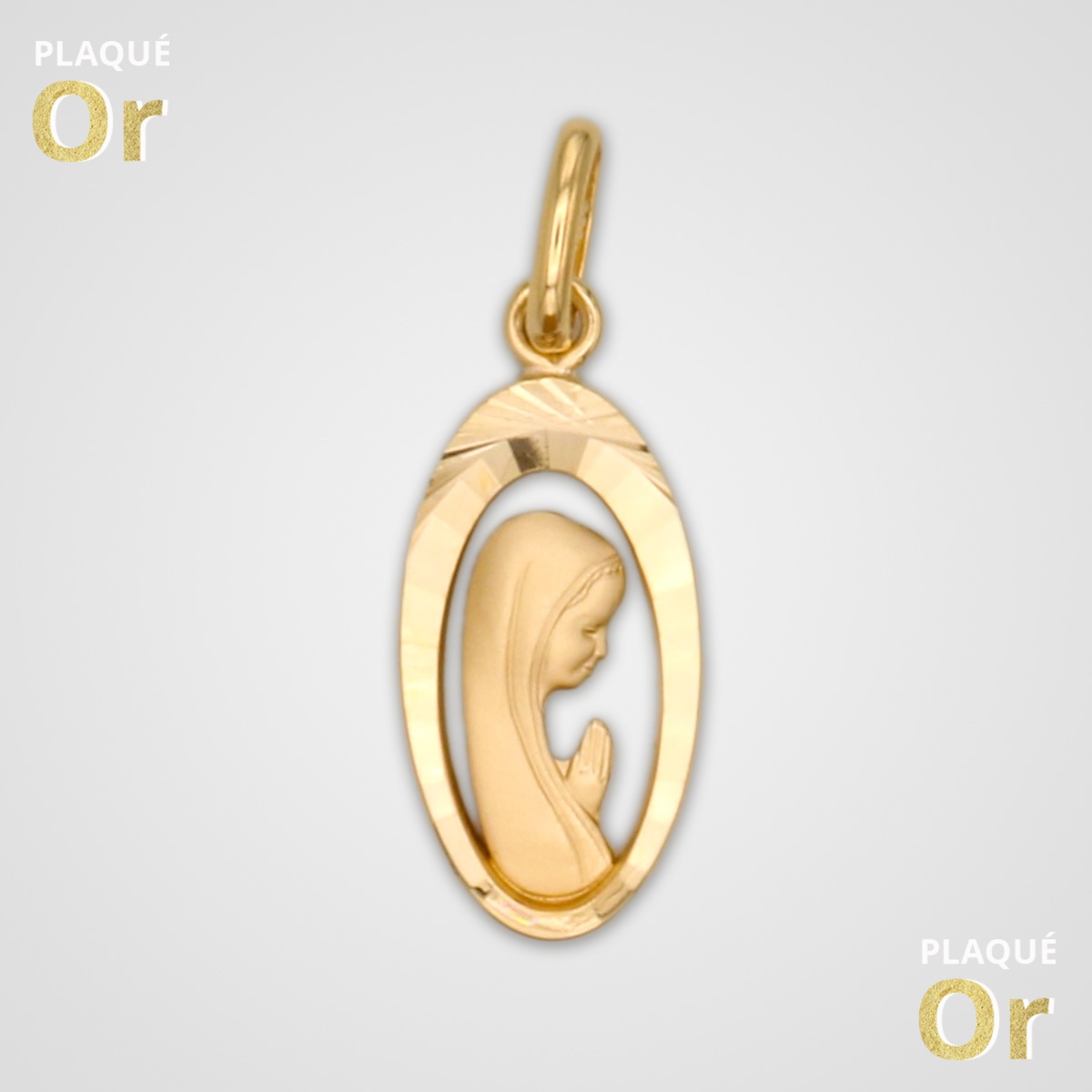 openwork Medal 18K gold-plated 